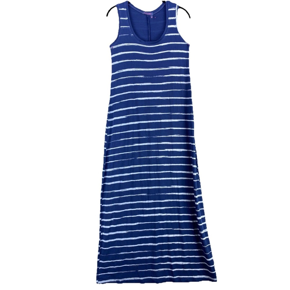 Fresh Produce‎ Sun Dress Women's  Small  Maxi Long Striped Blue Boho USA Made